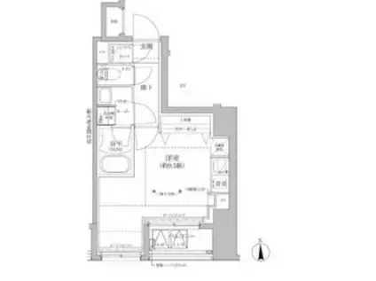 RELUXIA上野イースト(ワンルーム/4階)の間取り写真