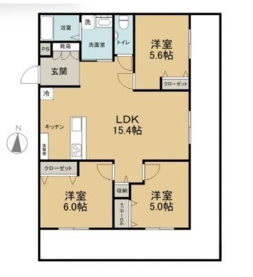 LA TERRA(3LDK/2階)の間取り写真