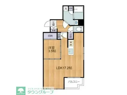 グランドメゾン阿佐谷(1LDK/6階)の間取り写真