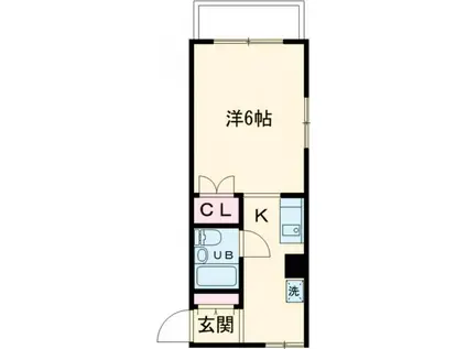 シティハウス中園(1K/3階)の間取り写真