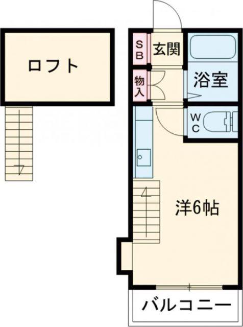 河和田ホームズ(ワンルーム/1階)の間取り写真