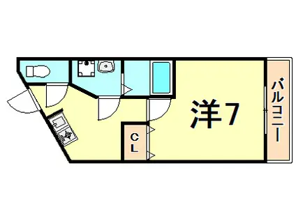 サンエイ第一ビル(1K/4階)の間取り写真