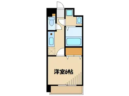 メゾンドアイ矢口(1K/2階)の間取り写真