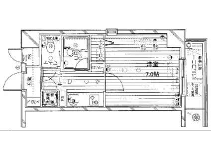 エクセルダイア蒲田III(1K/7階)の間取り写真