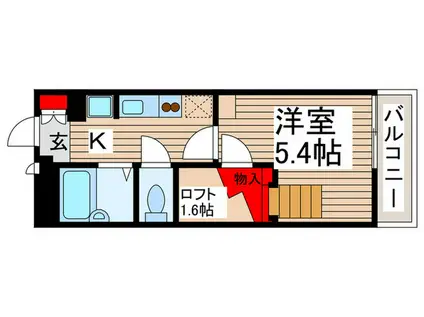 レオパレスグラツィア(1K/3階)の間取り写真