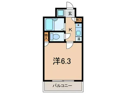 レジデンス王子(1K/5階)の間取り写真