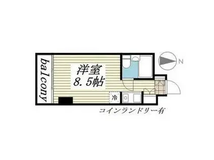 ラ・レジダンス・ド・シャトレーヌ(ワンルーム/4階)の間取り写真