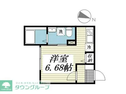 アドバンスヒルズ(ワンルーム/1階)の間取り写真