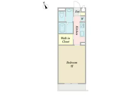 アクア ヴィータ(1K/1階)の間取り写真