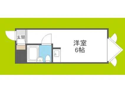 ジュネス瑞光(ワンルーム/2階)の間取り写真