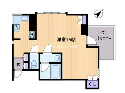 グランデージ和泉(1K/2階)の間取り写真