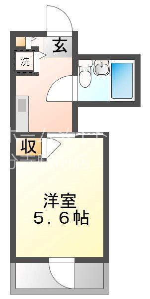 OZプラザ(1K/4階)の間取り写真