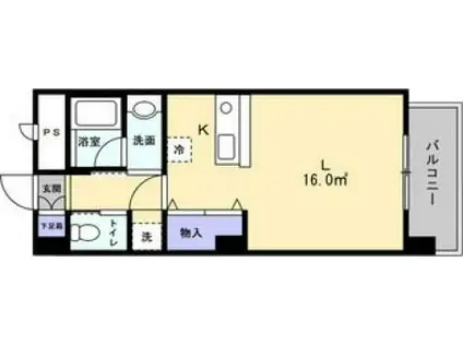 CASA ANGELICA(1K/2階)の間取り写真