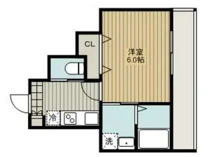 ネーヴル朝霞(1K/1階)の間取り写真