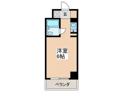 吉祥寺本町ビューハイツ(ワンルーム/3階)の間取り写真