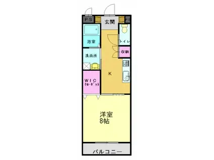 パストラル和(1K/2階)の間取り写真