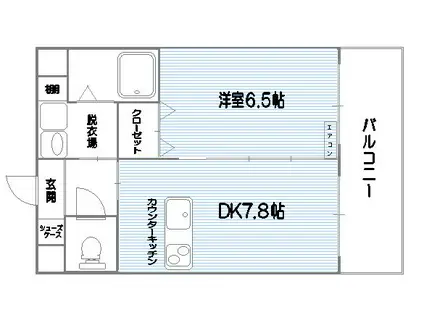 アルティスタ(1DK/3階)の間取り写真