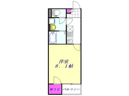 レオネクストエスポワール(1K/2階)の間取り写真