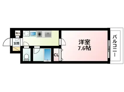 シャインビュー新大阪(1K/7階)の間取り写真