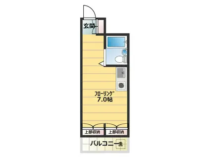 TOP池袋NO.1(ワンルーム/10階)の間取り写真
