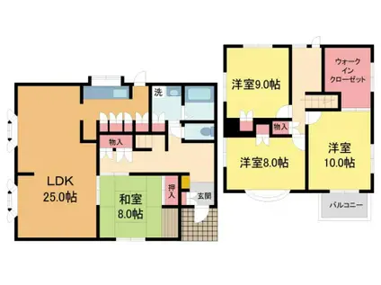 レジデンス後藤(1K/4階)の間取り写真
