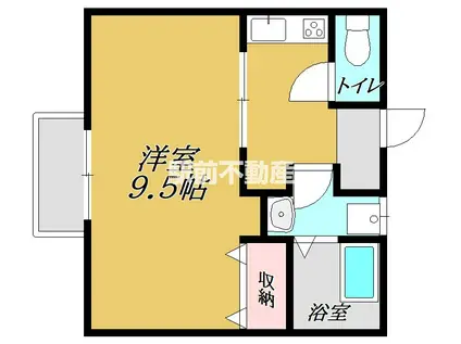 クレイノレジデント清川(1K/2階)の間取り写真