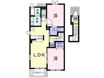 フロマージュ(2LDK/2階)の間取り写真