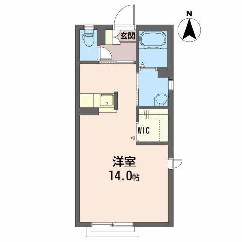 シャーメゾンL(ワンルーム/1階)の間取り写真