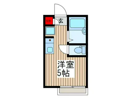 リブリ・レンテ(ワンルーム/1階)の間取り写真