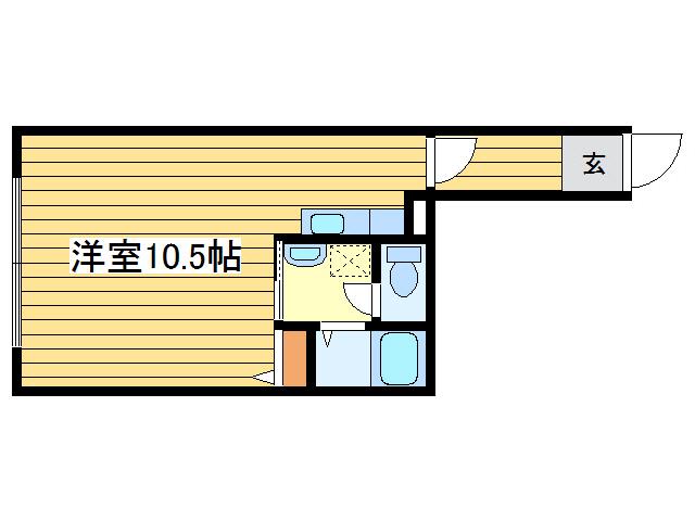 第15大岡ビル(ワンルーム/4階)の間取り写真