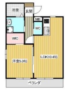AL CUORE(1LDK/3階)の間取り写真