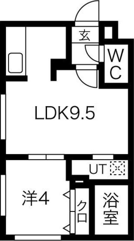 MA札幌駅前(1LDK/1階)の間取り写真