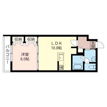 東武東上線 成増駅 徒歩12分 2階建 築16年(1LDK/2階)の間取り写真