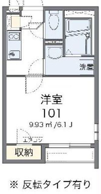 クレイノブァンテージII(1K/2階)の間取り写真