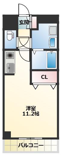 陣ハイム 21(1K/2階)の間取り写真
