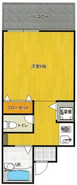 プレアール武庫之荘(ワンルーム/4階)の間取り写真