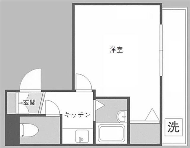 ラフォーレ京橋(1K/3階)の間取り写真