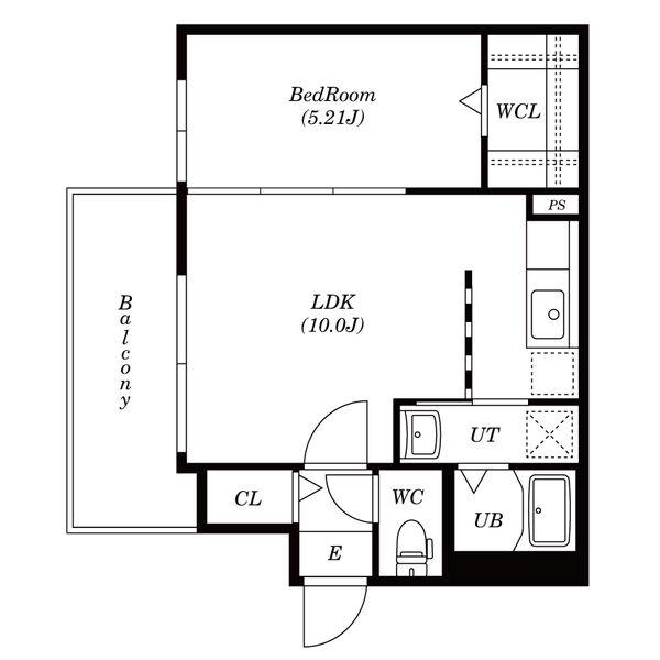 ノーチェ円山(1LDK/4階)の間取り写真