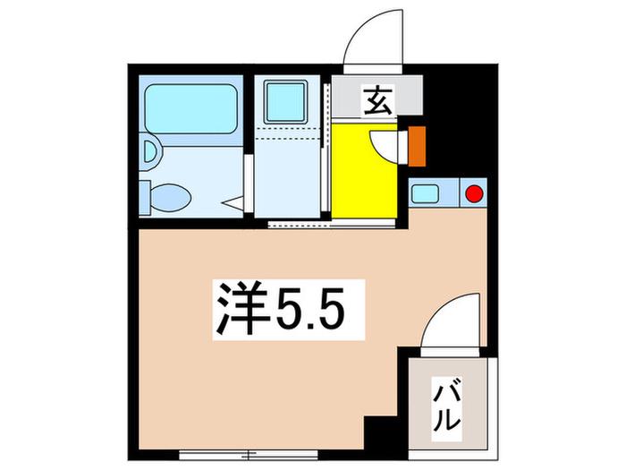 ロイヤルプラザ金沢文庫(ワンルーム/4階)の間取り写真