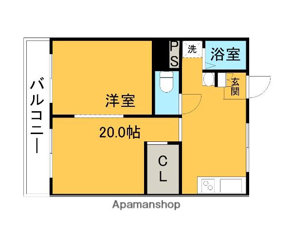 メゾン住吉(ワンルーム/3階)の間取り写真