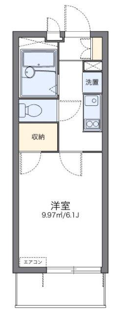 レオパレス長洲西通(1K/3階)の間取り写真