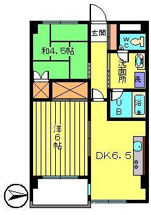 レジデンス88(2DK/3階)の間取り写真