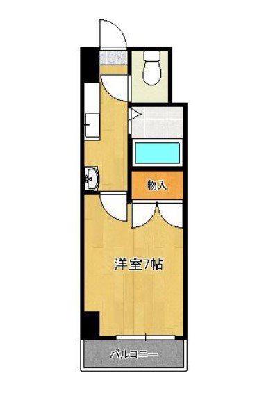 ビブレ江南(1K/8階)の間取り写真