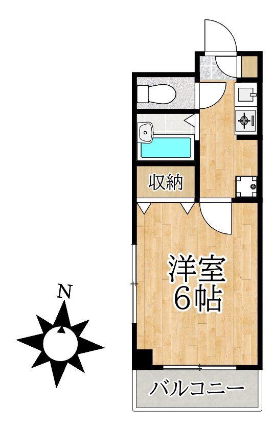 エミネンス(1K/3階)の間取り写真