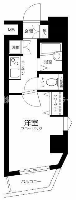 パークウェル千駄木駅前(1K/11階)の間取り写真