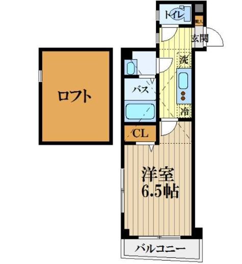 モン・シャトー高円寺北(1K/4階)の間取り写真