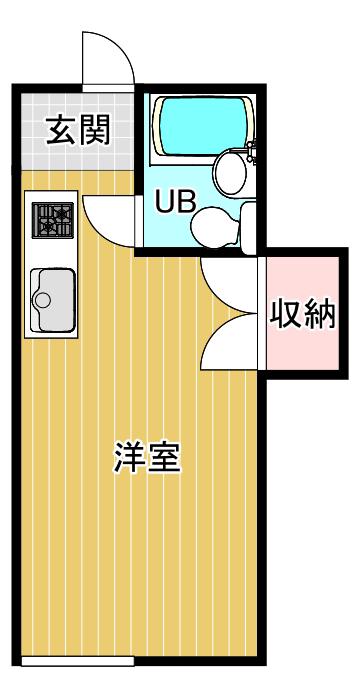 きらめきとそよ風のAQUA(ワンルーム/2階)の間取り写真