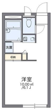 レオパレスルミエール(1K/1階)の間取り写真