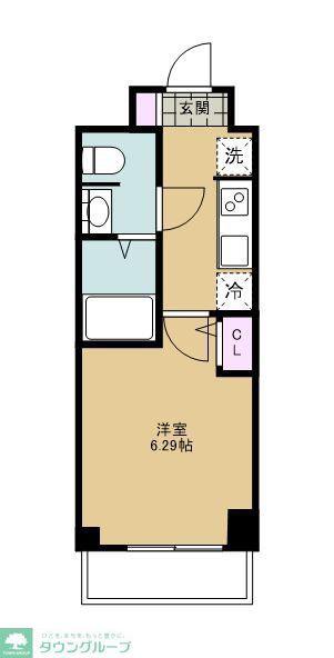 S-RESIDENCEさいたま新都心(1K/8階)の間取り写真