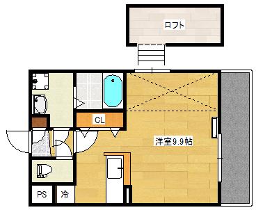 GRANXIA井口(ワンルーム/7階)の間取り写真
